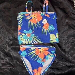 Tropical Floral Kids Swim Set